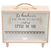 1Mooie Khaki Spaarpot Voor Besparingen En Decoratie