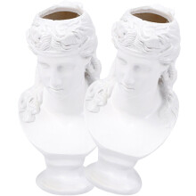 2St Duurzame Resin Penhouder Wit Stijlvolle Bureaublad Decor