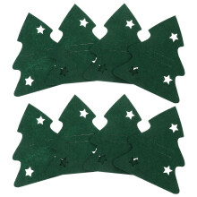 8St Groene Kerst Zakken Vilten Houders Voor Feestdecoratie