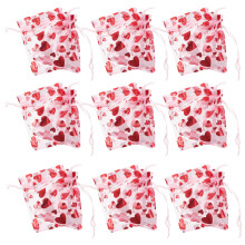 100St Valentijn Organza Zakjes Hartvormig Voor Geschenken En Snoep