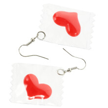 1Paar Dangle Oorbellen Met Snoepzakje En Haaksluiting