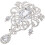 1Delicate Rhinestone Broche, Modieus Accessoire Dames 1