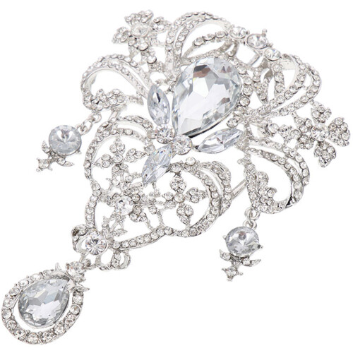 1Delicate Rhinestone Broche, Modieus Accessoire Dames