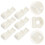 8St Multifunctionele Roller Blind Clips Wit Voor Raamdecoratie 1