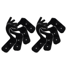 4Paren Ruimtebesparende Baseball Bat Stand Voor Wanddisplay Zwart