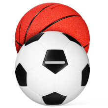 2St Speelse Kinder Spaarpotten Voetballer En Basketballer Thema