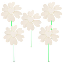 5St Onbeschilderde Windmolens Van Papier Voor Creatief
