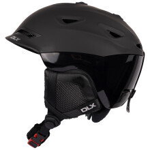 (M, Black / Black) DLX Renko Adults Lightweight Ski Helmet