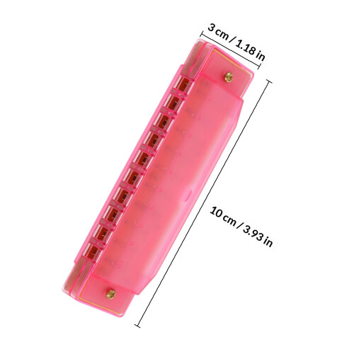1Kinderharmonica Met 10 , Draagbaar, Rood, Voor Beginners 1