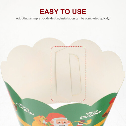 6St Kleurrijke Cupcake Liners Kerst Feest Decoratie