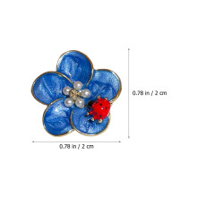 1Paar Dainty Blauwe Bloem Oorbellen Vrouwen Alloy Sieraden