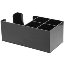 5X Zwarte Coffee Organizer Station Voor Thuis En Koffiebar