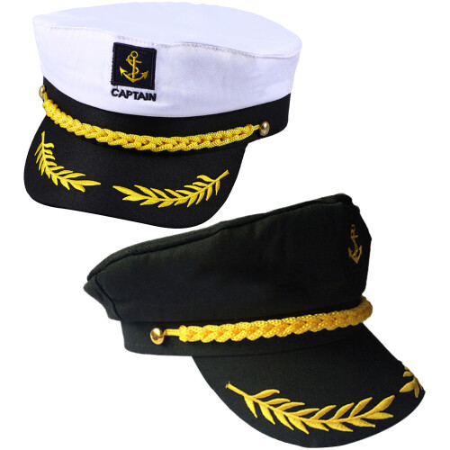 2 Captain Hat Jacht Outfit Breedgerande Hoed Boottocht