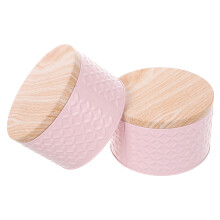 2St Multifunctionele Roze Ijzeren Opbergdoos Voor Snoep En Snacks