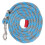 Pferdeleine lang 4m Blau Grau Nylon 18
