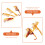 1Set Haarkam Set Van Plastic Met Vintage Design 4