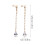 1Paar Mode Oorbellen Gouden Lange Dangle Met Teardrop Design 2