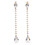 1Paar Mode Oorbellen Gouden Lange Dangle Met Teardrop Design 4