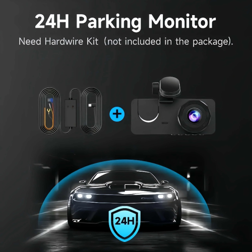 3 Camra Dash Cam Car Video Recorder Front Rear Night Vision With 32G 1