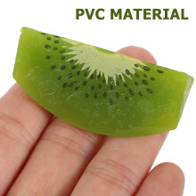 12St Kiwi Schijfjes PVC Fruitmodel Lifelike Speelgoed Decor Groen
