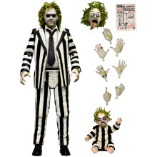 Beetlejuice Beetlejuice (Striped Suit) Ultimate NECA 7″ Scale Action Figure New