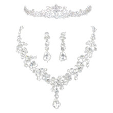 Brautschmuck-Set mit Krone, 3-tlg.
