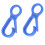 Hartplastik Karabiner 50er Pack 5