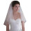 Hochzeitsschleier, doppellagig, 60/80 cm 4