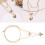 Goldene Layerkette Herz Damen 5