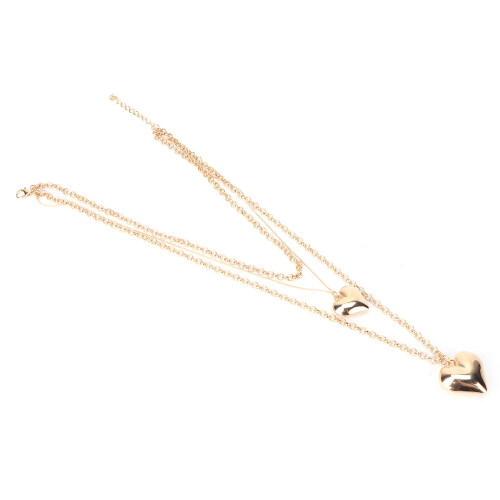 Goldene Layerkette Herz Damen 1