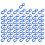 Hartplastik Karabiner 50er Pack 8