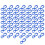 Hartplastik Karabiner 50er Pack 8