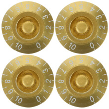 4St Transparante Gouden Volume Knop Acryl Gitaardelen Vervanging