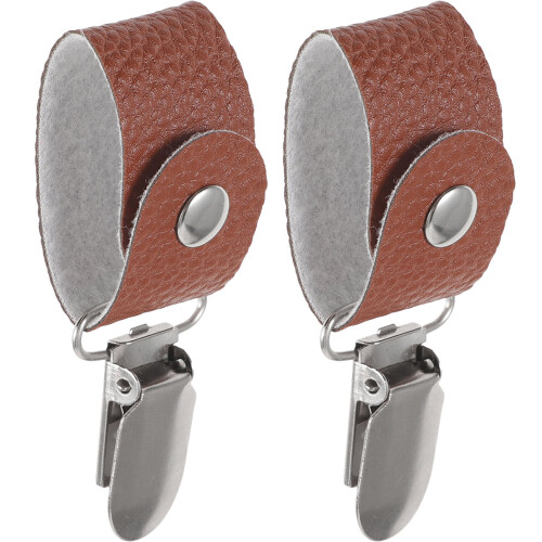 2St Leren Hoedhouder Clips, Compacte Accessoires Voor Handtassen