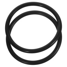 2St Sound Bowl Zwart, Antislip Rubber Ring Voor Decoratie