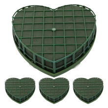 4St Groene Plastic Floral Foam Met Zuignap Voor Wedding Decoratie