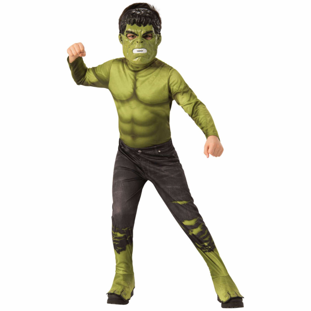 Photos - Fancy Dress Rubies  Hulk Marvel The Infinity Saga Superhero Book Week Kids Boys Costume (Size 3-5, Green)