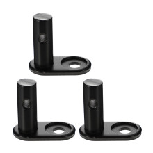 3St Eenvoudige Fietsaanhanger Koppeling Adapter Staal Zwart