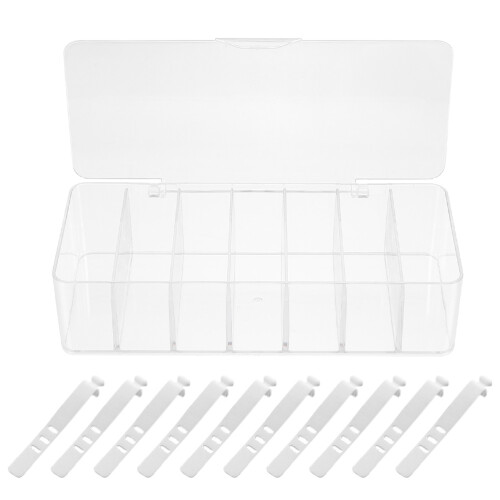 1Set Organizer Doos Transparant Kabel Opbergdoos Met
