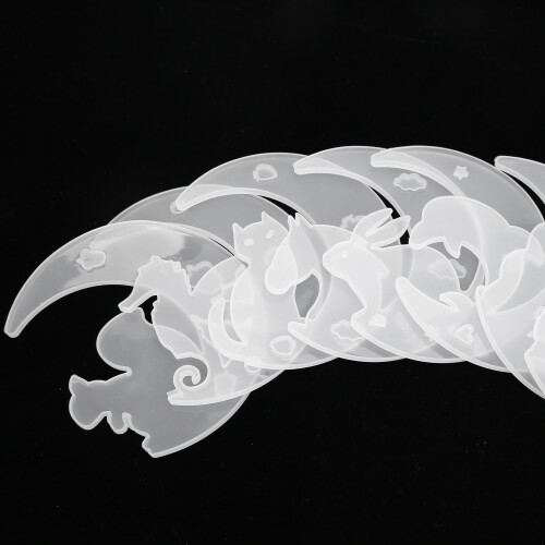 DIY Mond Anhänger Silikonform Set 8