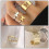 2St Gouden Vrouwen Ring Verstelbaar Decor Hand Sieraad 4