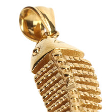 Schlichte Herrenkette Retro Gold Look