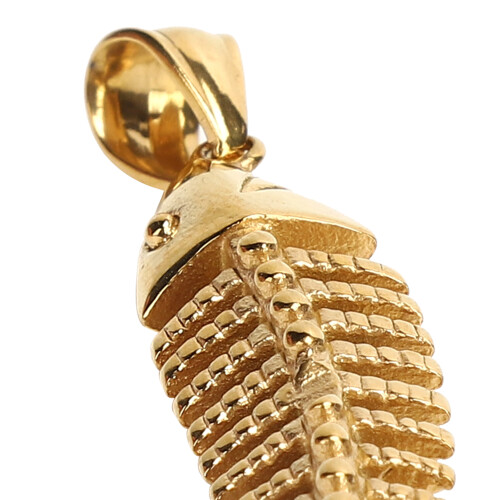 Schlichte Herrenkette Retro Gold Look