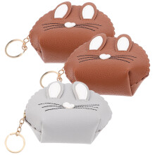 3St Bunny Bag Stijlvol PU Portemonnee Dagelijks Gebruik