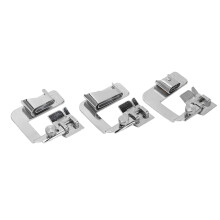 3-fach Rollsaum-Nähfuß Edelstahl Set