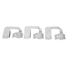 3 Edelstahl-Rollsaumfüße Set