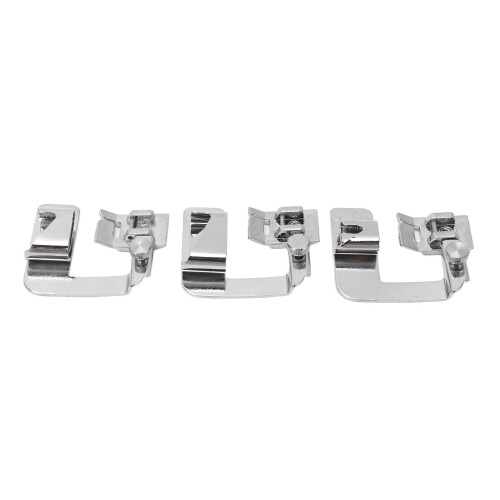 3 Edelstahl-Rollsaumfüße Set 2