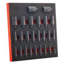 Britool Hallmark 25pc 1/2" Deep Impact Socket Set