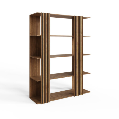 Rowan Wide Shelving Unit 183CM Tall - Oak 2