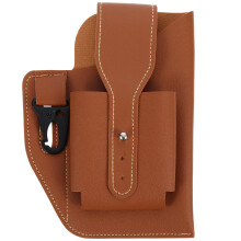 1Anti-Lost Waist Bag Bruin PU Met Opbergen Voor